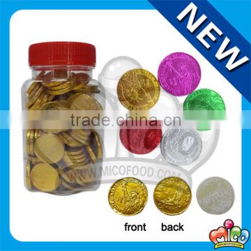 colorful gold coin bubble gum