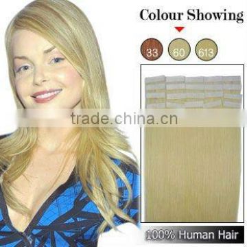 PU Skin Weft Hair/Natural Human Hair Weft/Tape Hair Extension