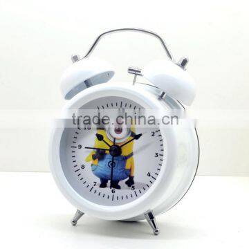 (vintage model) unique design retro wall clock antique alarm clock, round desk clock for home decoration