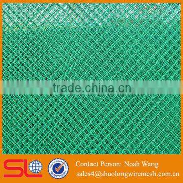 High quality galvanized and green pvc coated diamond mesh fence wire fencing