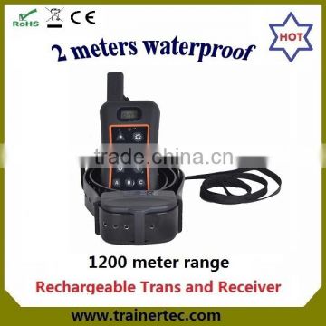 1200 meter rechargeable and waterproof electric shock for security