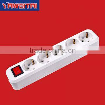 group socket 5 gang with on/off switch and grounding