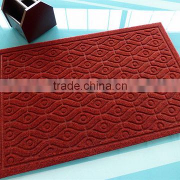 logo carpet with mould velour surface with pvc backing mat from china