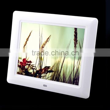 8 inch digital photo frame, bulk digital picture frame multifunction made in china factory