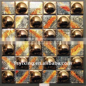Yixing Iridescent Solid ceramic mixed glass mosaic WT02