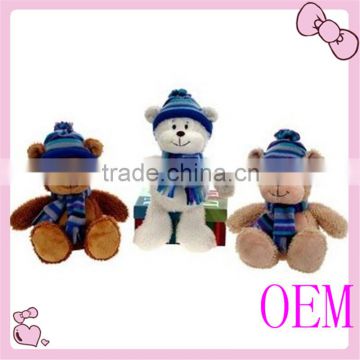 Christmas high quality custom plush teddy bear