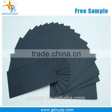 Virgin Wood Pulp Paper Black Core Paper Board High End Black Paper Board For Gift Box And Hand Bag