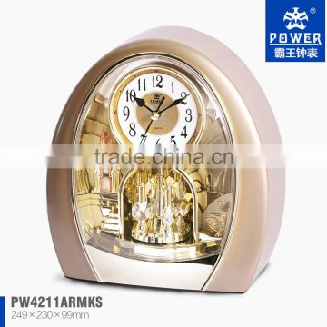 2013 new crystal table clocks with moving parts inside