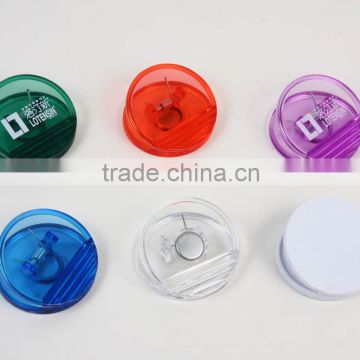 Plastic Circle magnetic clip, Plastic circle power clip, Promotional magnetic power clip, PTMC054