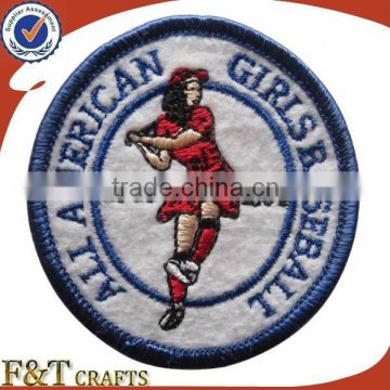 china manufacturer hot sale iron on hand patch embroidery for sports