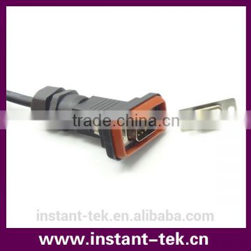 INST D-sub 15pin 3A contacts ip67 waterproof connector