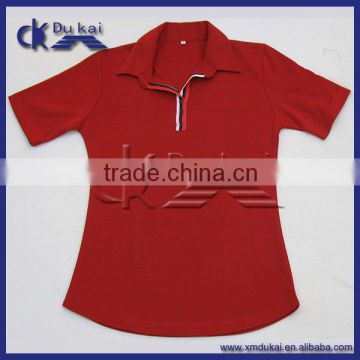 ladies polo style red uniform shirt