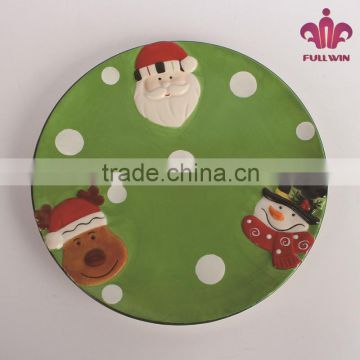 Christmas ceramic dolomite santa dish