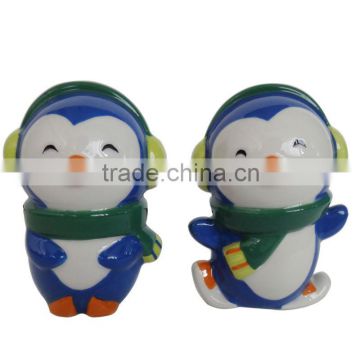 Christmas penguin ceramic salt and pepper shaker