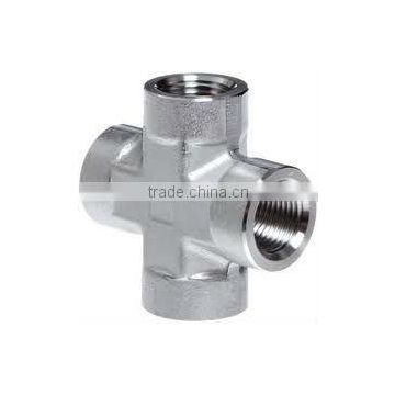 carbon steel a105cross pipe fittings threaded cross pipe fittings