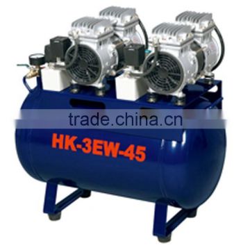 hot sale noiseless oil free dental air compressor for 3 units