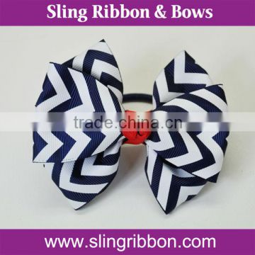 Handmade Polyester Ribbon Hair Band With Printed Pattern