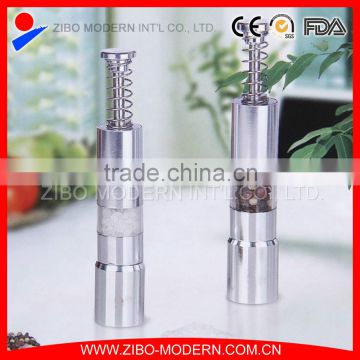 Supplier Premium Customized Kitchenware Stainless Steel Manual Salt And Pepper Mill