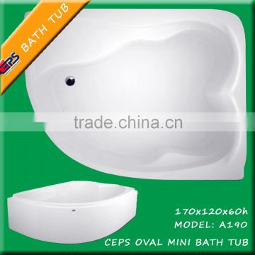 Oval bath tub ceps 170x120x60 VAC. OVAL Right BATH TUB