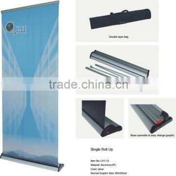 LH1-12 roll up banner stand adjustable with single side for advertising display
