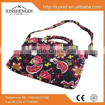 New style colorful big zip trendy cotton quilted laptop bag sri lanka