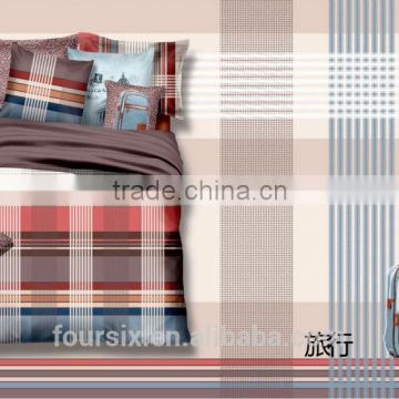 2014 new design 100% cotton brushed fabric bedding set manufacturer