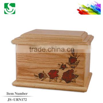 JS-URN172 hot sale funeral wooden urns for ashes