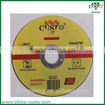 T41-125x1.0x22.23mm Stainless steel With ISO 9001 and MPA EN12413 T41Cutting Wheel