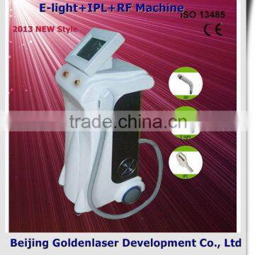 Pigmentinon Removal 2013 Multi-Functional Beauty Equipment New Design E-light+IPL+RF Machine Home Electrical Epilator Freckle Removal