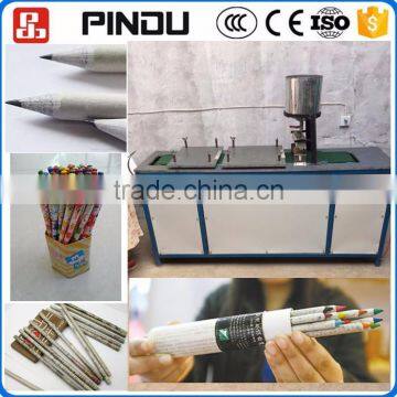 recycled paper newspaper pencil making production machine