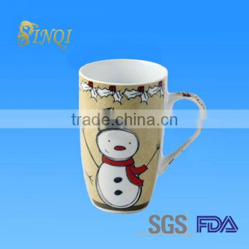 Ceramic tall christmas sublimation mug with wrap printing