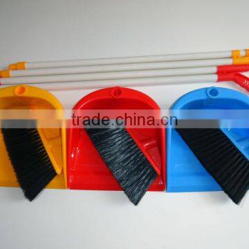 broom and dustpan with handle
