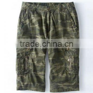 mens multi-pocket camouflage work trousers