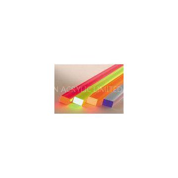 Colored Square extruded Plexiglass Acrylic Rod  with 3 - 600mm Diameter