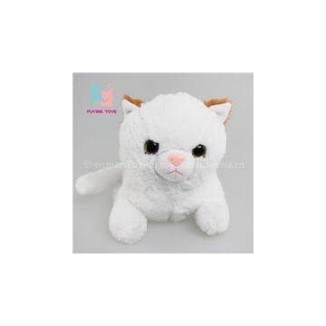 White Simulation Roling Cat Plush Toys