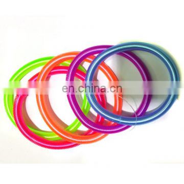 Wholesale Neon Color Elastic Spring Ponytail Holders Plastic Thin Telephone Wire Hair Band