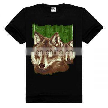 Animal printed 3d t-shirt,custom printed t-shirt,printed t-shirt