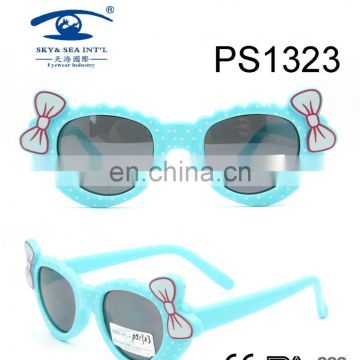 2017 girl blue point pattern cute PC kid sunglasses