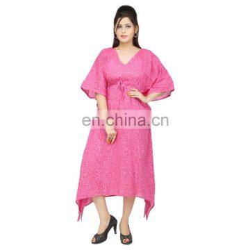 Plus Size Summer Wear Women's Casual Wear Full Length Kaftan 100%Cotton Shirt Maxi Dress Long Kaftan Beach Wear Sexy Dress