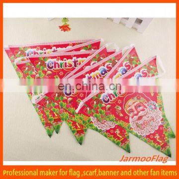 cheap decoration Christmas bunting flags