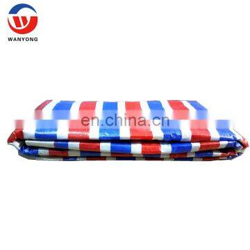 striped pe tarpaulin made in shandong linyi ,tarps for tent supplier factory price