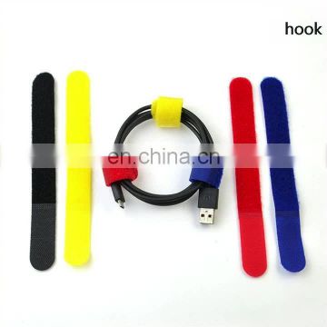 Nylon Cable Ties Hook and Loop Straps for Laptop PC TV Wire Management