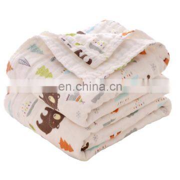 Plain Stretchy Soft White Muslin Swaddle Blankets White