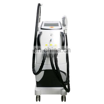 High quality hair removal beauty machine e-light ipl rf q-switched nd yag laser 3 handle