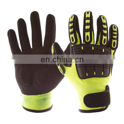 Anti Impact Safety Gloves, buy New Drilling Shockproof TPR Nitrile