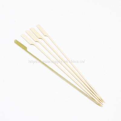 Food grade FSC custom round sushi bamboo paddle skewers