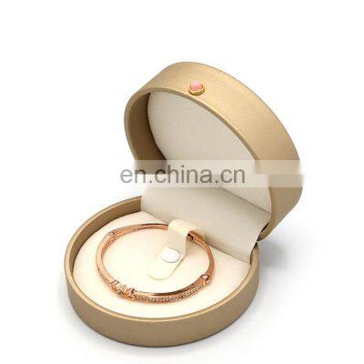 High-end Luxury jewelry box bracelet round bracelet boxes with logo custom