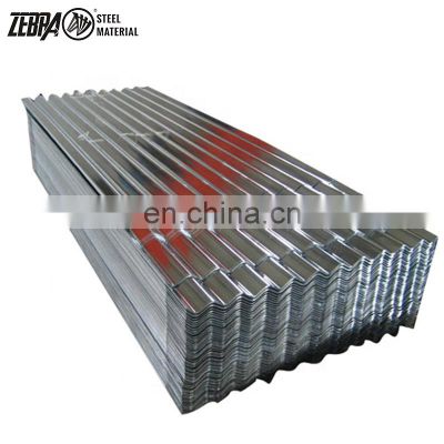 Africa Popular bwg34 GI Roofing Steel Sheet Wave Type Galvanized Corrugated Sheet Price