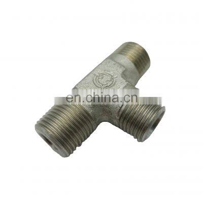 Haihuan Hydraulic Fittings Tee High Quality Carbon Steel Straight Pipe Fitting Tee