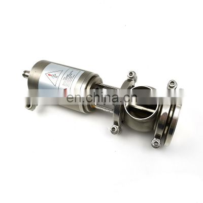 Factory Top Quality Food Grade Stainless Steel Pneumatic Tank Bottom Valve